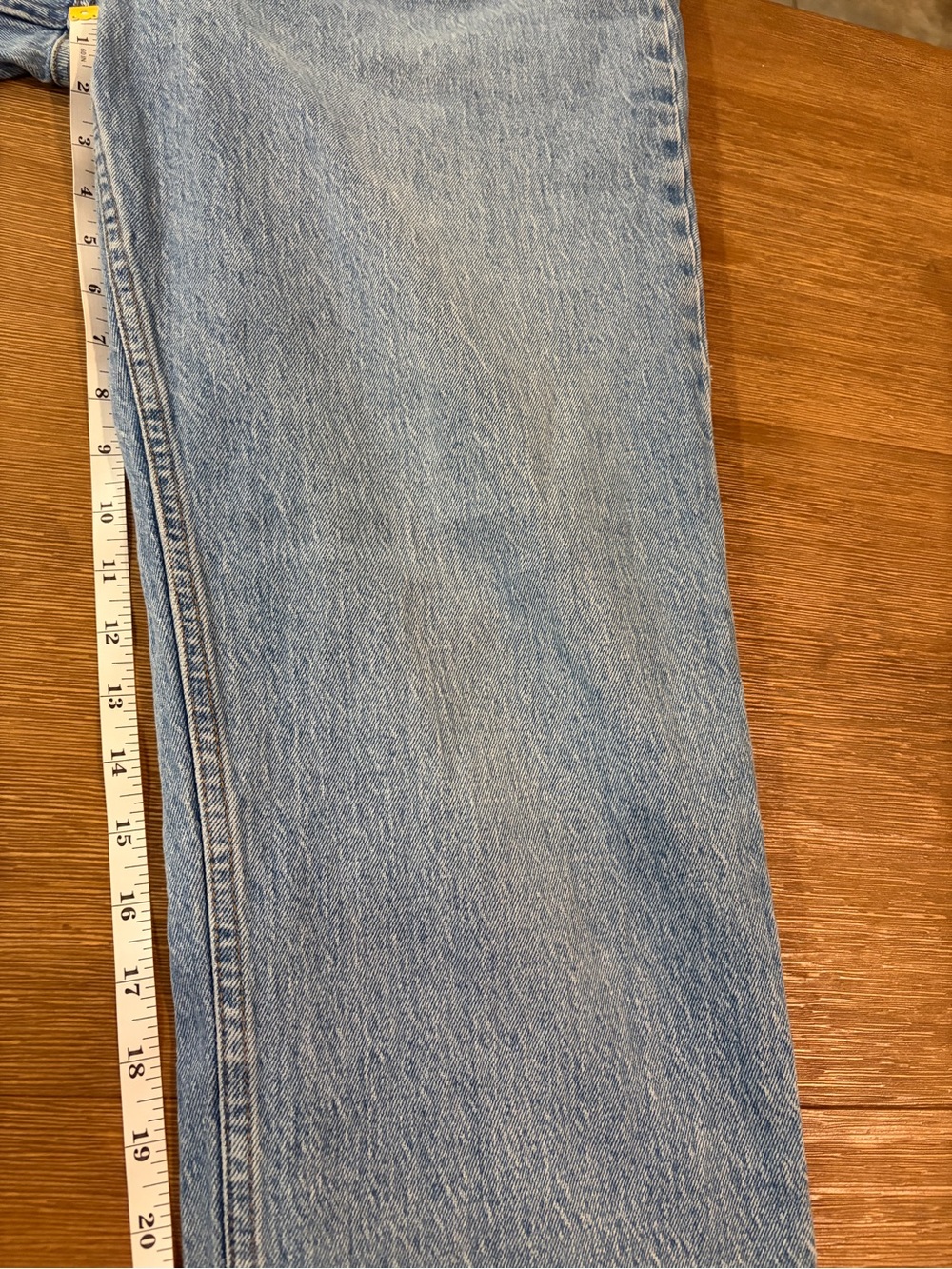Abercrombie and Fitch Curve Love High-Rise Straight Leg Jeans in Light Blue 14XL - Picture 7 of 7